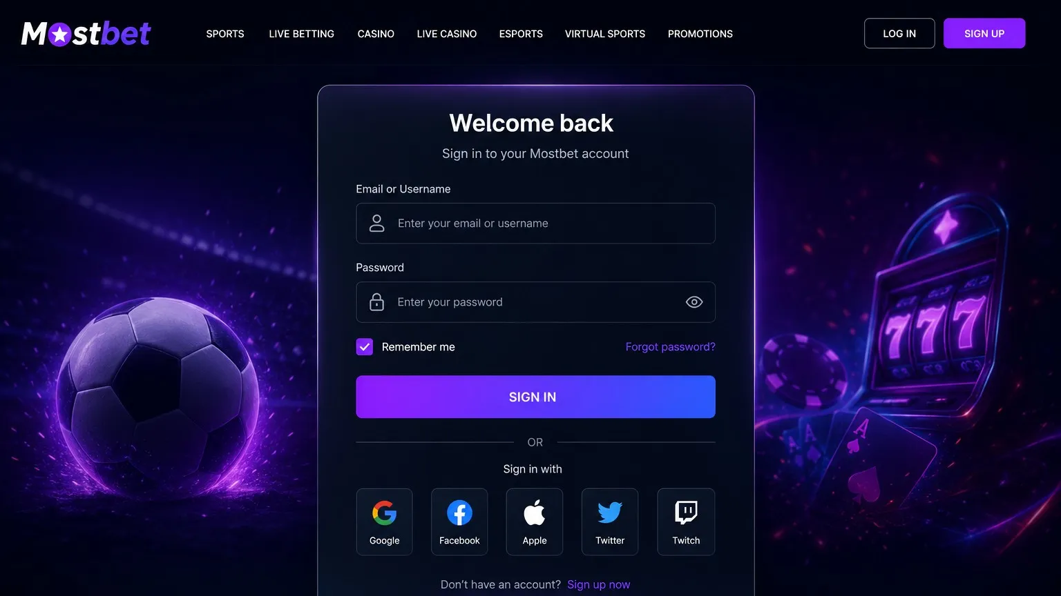 Mostbet login: reaching the account in a few taps